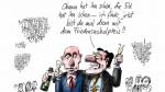 "Obama hat ihn schon, die EU hat ihn schon - ich finde, jetzt bist Du mal dran mit dem Friedensnobelpreis!" © Klaus Stuttmann