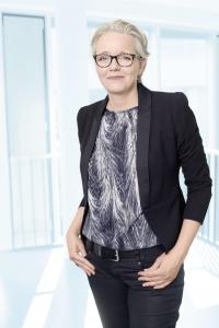 Sandra Bock grüßt als Kreativ-Chefin der neuen Scholz-Tochter Trademarks (Foto: Scholz & Friends)