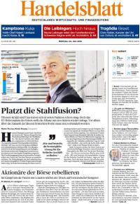 Das Handelsblatt präsentiert in neuem Look (Foto: Handelsblatt)