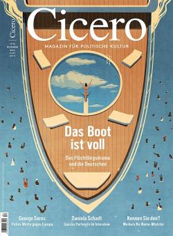 'Cicero' Nr. 12/2014, Verlag: Ringier Publishing, Chefredakteur: Christoph Schwennicke, Artdirektor: Viola Schmieskors, Illustrator: Emiliano Ponzi