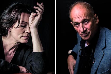 laif-Fotograf Stefan Nimmesgern porträtierte die Schauspielerin Iris Berben und den Theater- und Opernregisseur Luc Bondy. © Stefan Nimmesgern / laif