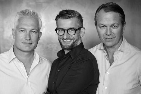 Christian Mommertz, Matthias von Bechtolsheim und Andreas Geyr grüßen als neues Führungs-Triumvirat bei TBWA Deutschland (v.i.n.r.) – Foto: TBWA
