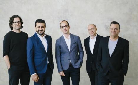 Haben den Honey-Coup gelandet: Lorenz Ritter, Soheil Dastyari, Koch, Strauss und Stefan Kolle (Foto: TERRETORY)