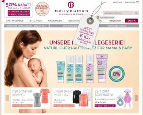 Werbemotiv für bellybutton von Florian Grill