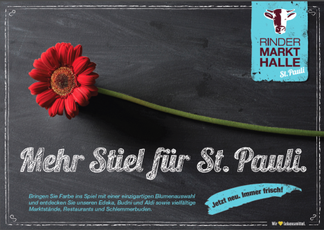 Werbemotive für die Rindermarkthalle, St. Pauli, © Gaby Zimmermann