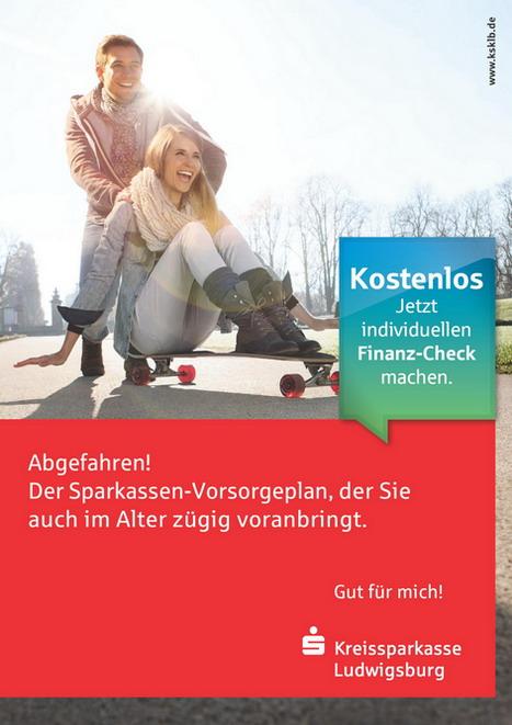 Neues Kampagnemotiv der Kreissparkasse Ludwigsburg